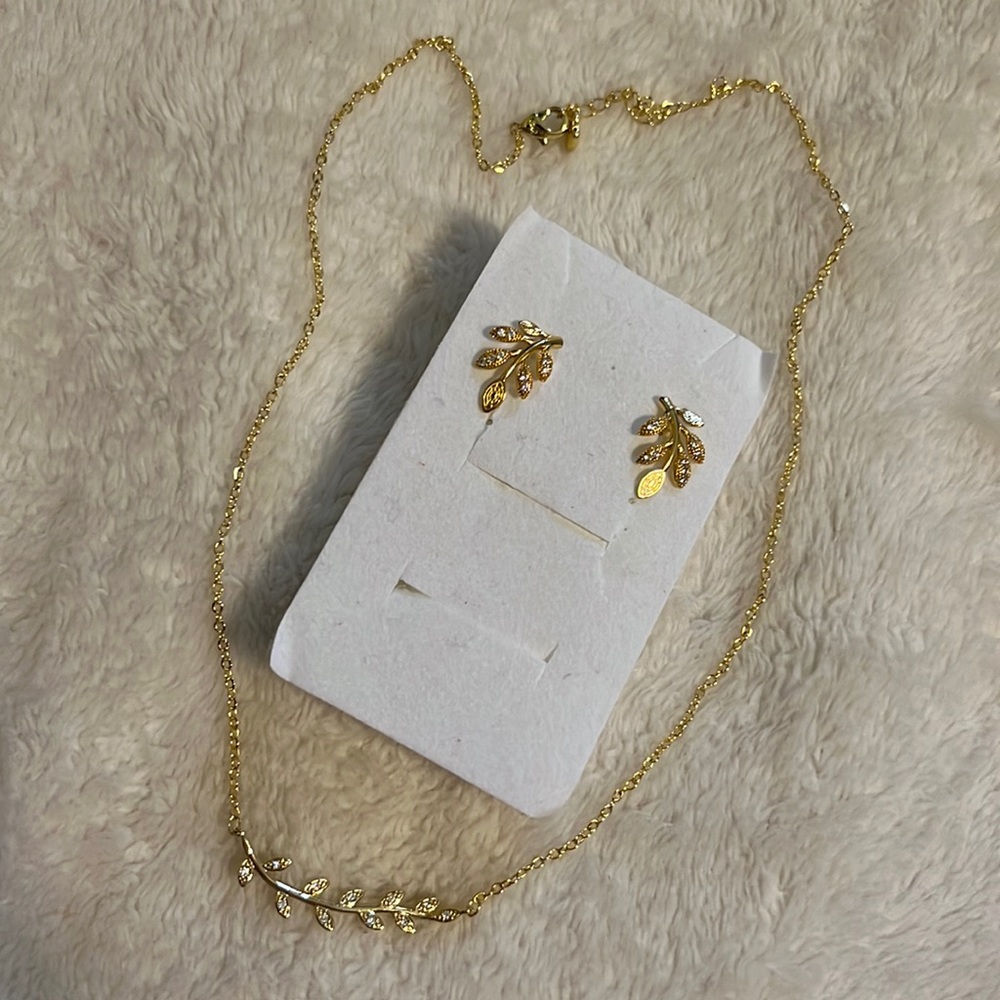 Necklace with earrings set